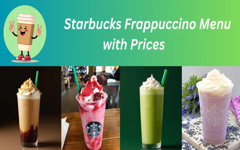 Starbucks Frappuccino Menu