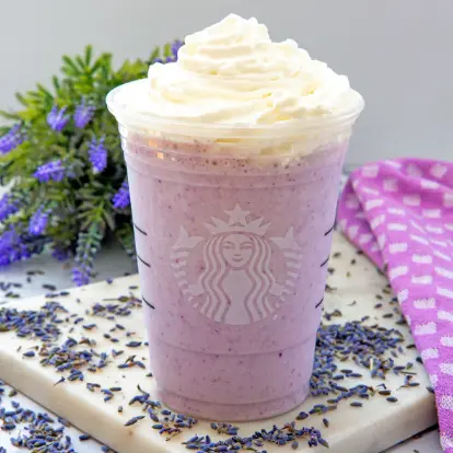 Starbucks Lavender Creme Frappuccino Blended Beverage