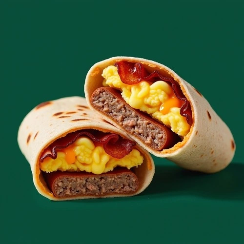 Starbucks Bacon, Sausage & Egg Wrap